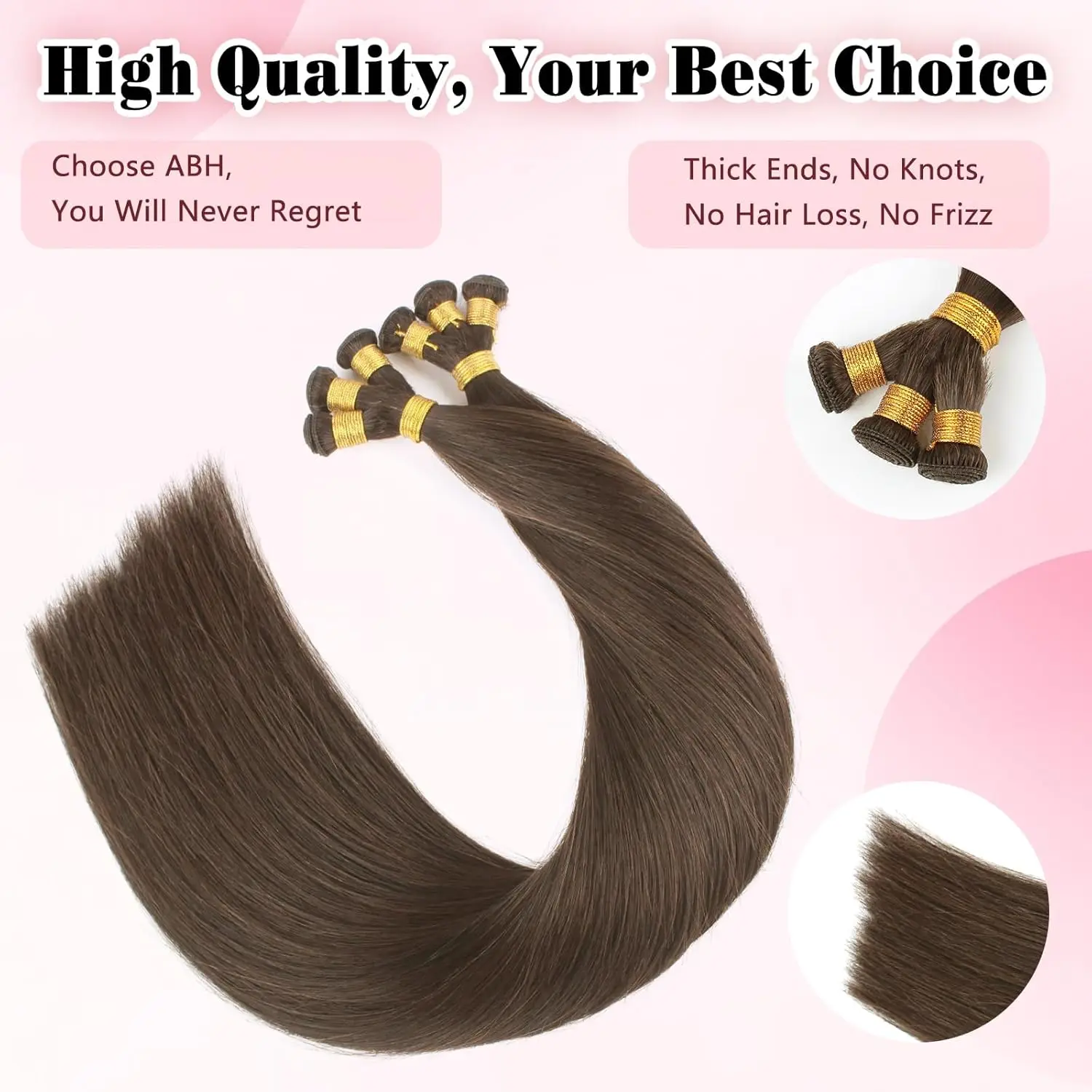 Sixstarhair, 3 шт., ручная работа, наращивание утка, наращивание волос, 50 г, 18/20 дюймов, пришивные наращивания, настоящие человеческие волосы Remy для женщин