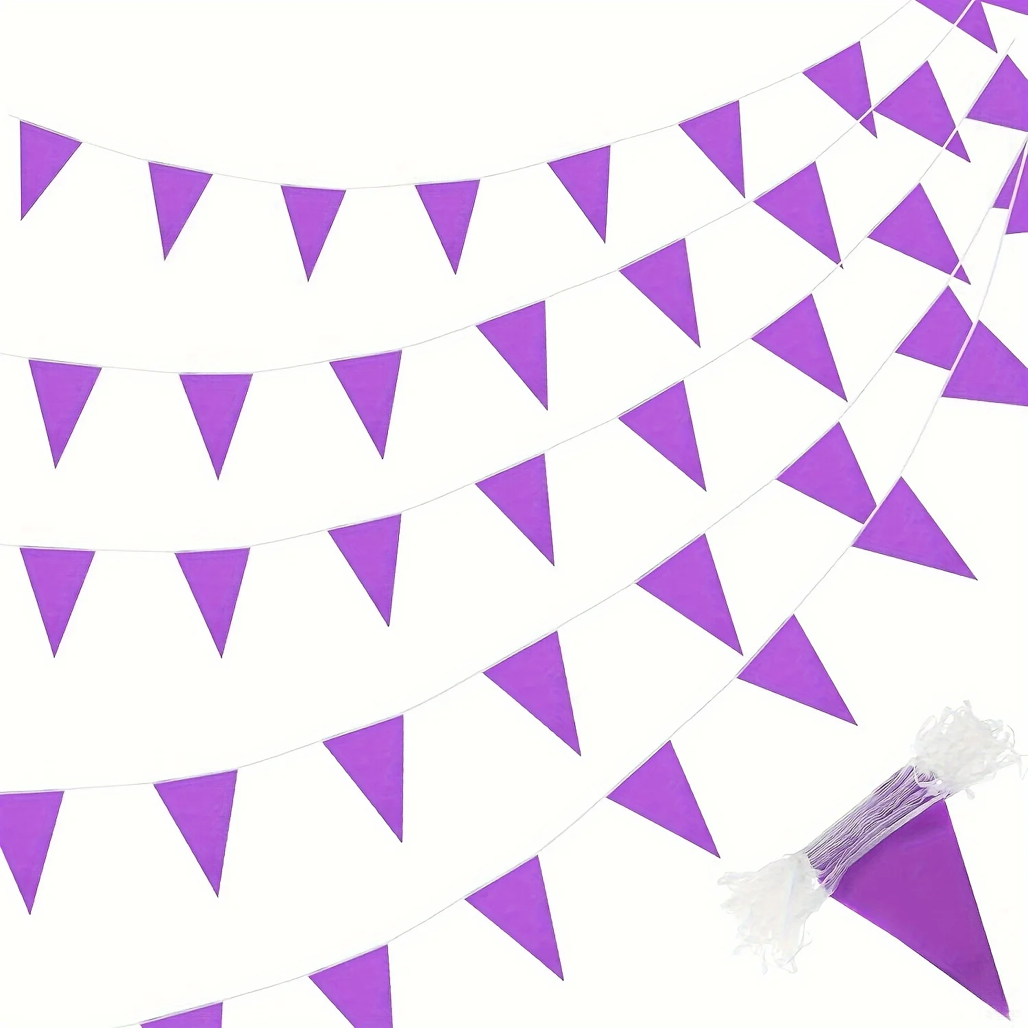 1PC Trójkątna kolorowa flaga Bulk Garland Grand Opening Mardi Gras Dekoracja urodzinowa Święto na świeżym powietrzu (wielokolorowy)