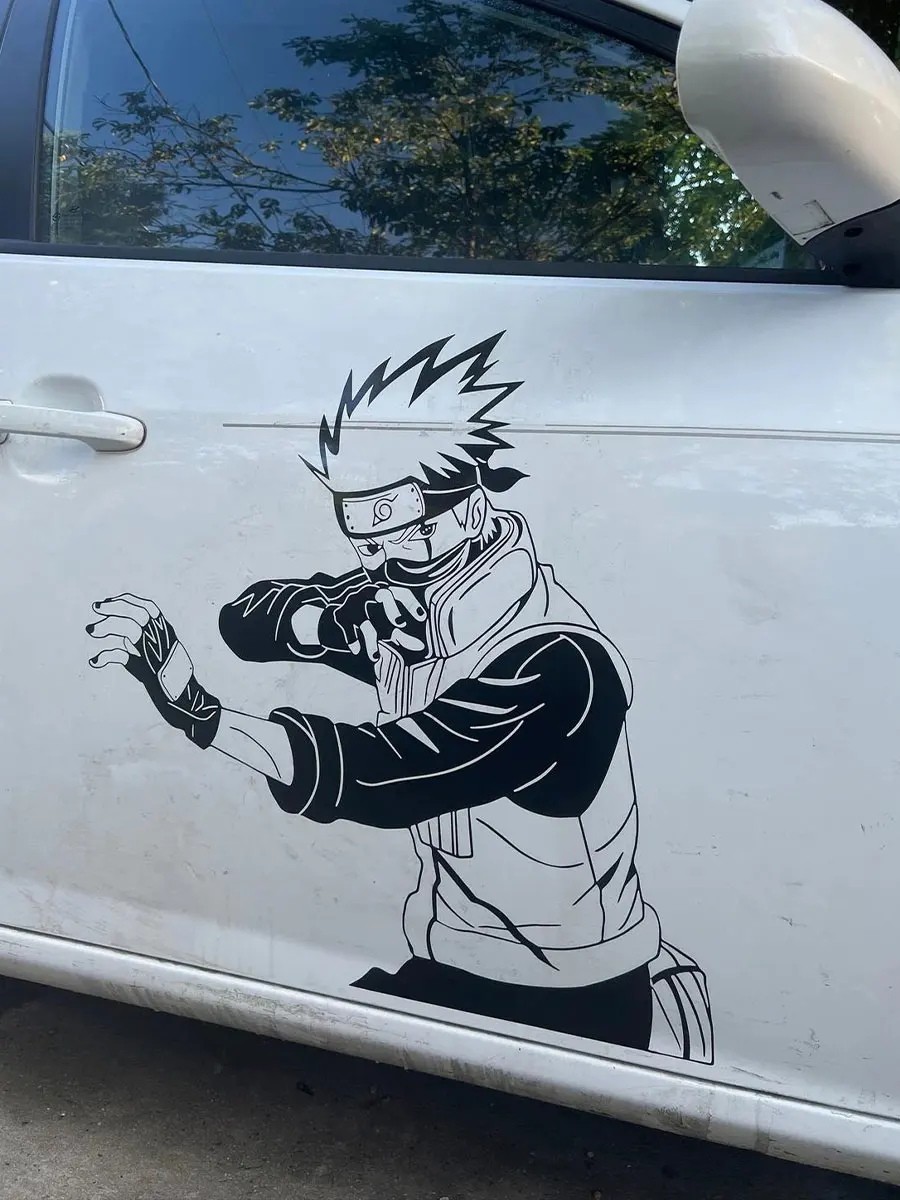 Anime naklejka na samochód dekoracja naklejki okno ciało kaptur osobowość twórcza duże naklejki sztancowanie pcv etykiety winylowe — zdjęcie 2