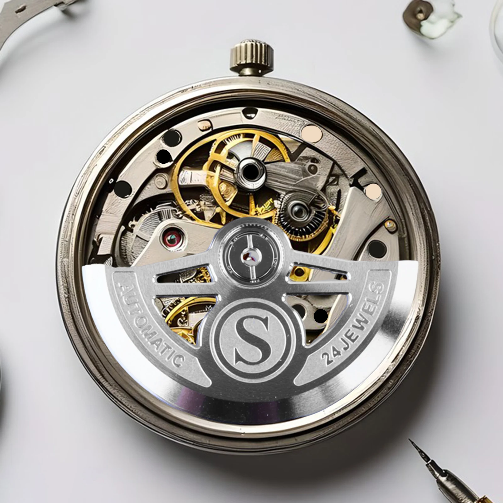 

Автоматический молоток для часов, инструмент для ротора, профессиональный аксессуар для часовщиков для ремонта и обслуживания, устройство для намотки ротора для ювелирного магазина