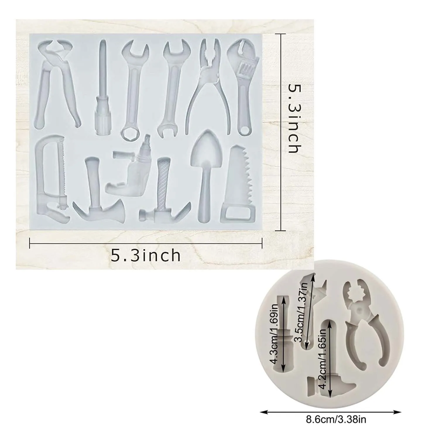 أدوات البناء قوالب السيليكون فندان قالب الشوكولاته اليدوية لتزيين الكعكة قطاعات الكب كيك بوليمر كلاي كاندي السكر الحرفية #2