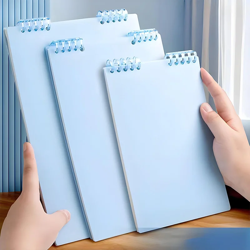 Portable Top-Opening Loose-Leaf Binder, Customizable Notebook with Dividers & Index Tabs, Smooth Writing Experience for Students