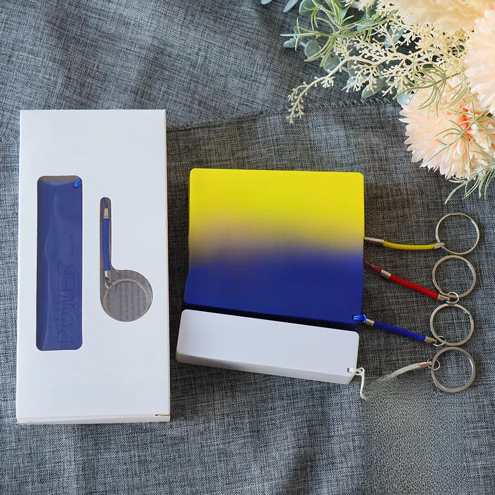 6-24 pçs/lote 4 cores power bank, construído em porta usb para computador, telefone celular, tablet,