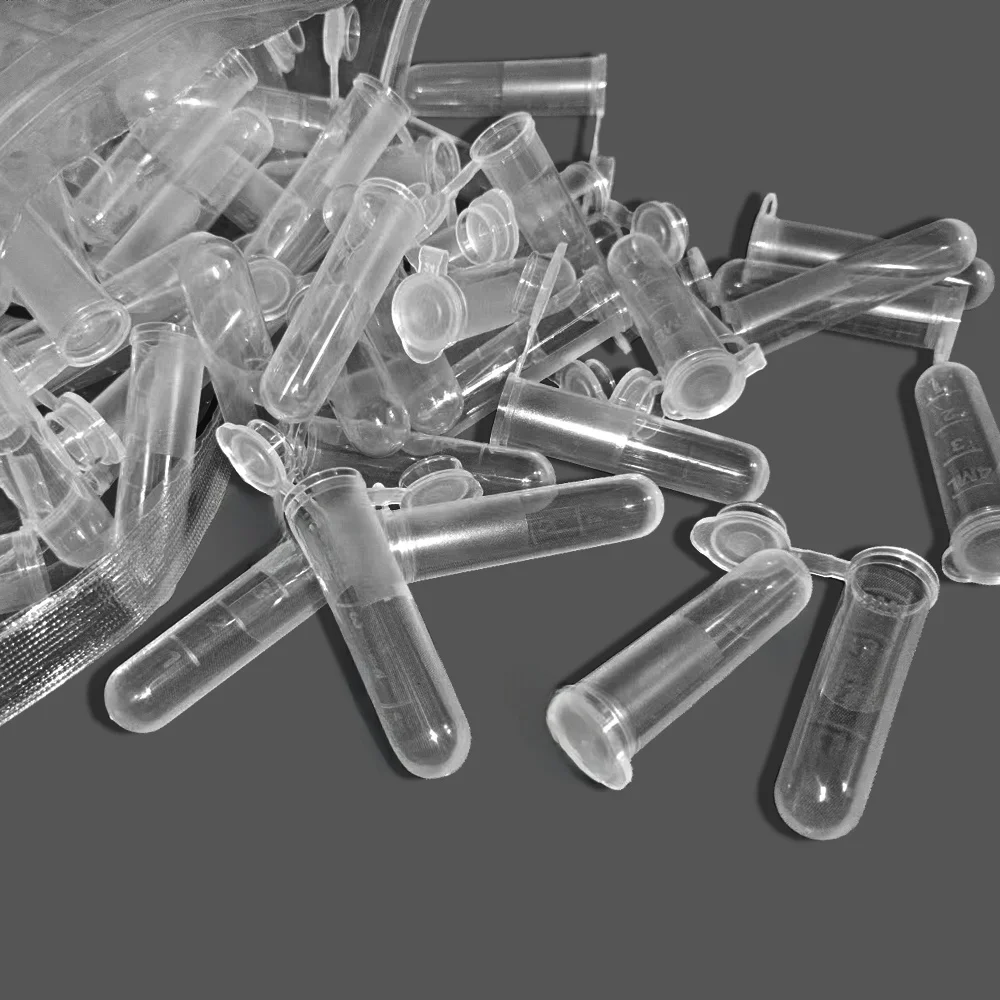 300 szt. 5 ml mikrocentrifugałka probówka fiolka przezroczyste plastikowe fiolki pojemnik zatrzaskowy do przechowywania próbek laboratoryjnych — zdjęcie produktu 7