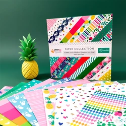 Creative Path Ocean Breeze Scrapbooking Decorative Paper 6 Inch Pattern Journaling Background Paper For Origami DIY Card Making