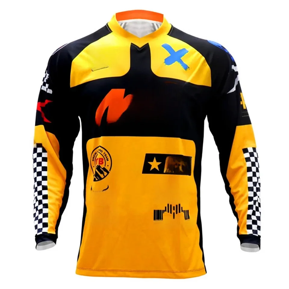 AliExpress Downhill Jersey Motocross Mountain Bike Clothing Bicycle Moto Long Sleeve Sports T-shirt Men Cycling