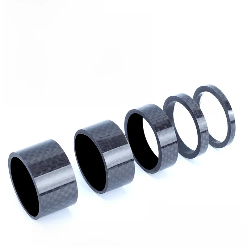 AliExpress RISK MTB Road Bike Bicycle Headset Stem Carbon Fiber Washer 1-1/8" 28.6mm 1-1/4" 31.8mm OD2 Stem Front Fork Adjustment Spacer