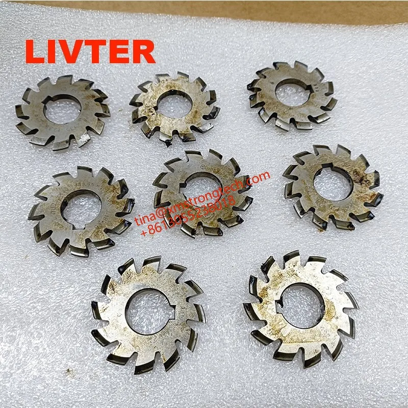

LIVTER Tool 8pcs One Set HSS Involute Gear Milling Cutter Module 2 Pressure Angle 20°