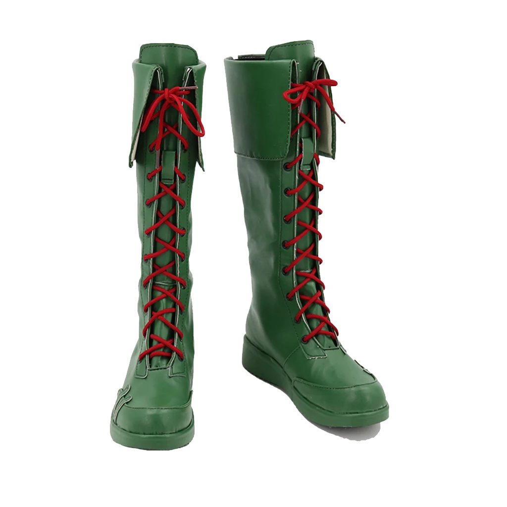 CostumeBuy Damian Mr Wayne Boots Cosplay Superhero Robin Shoes Green Boots Halloween Accessories Custom Made
