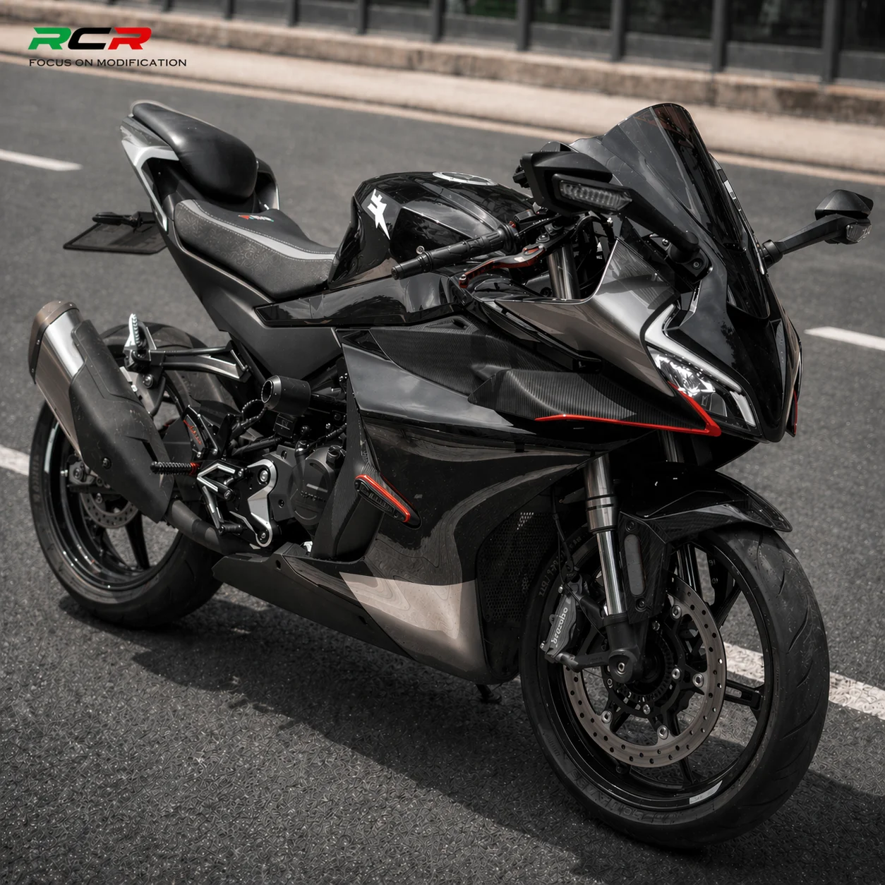 

Защитная накладка на топливный бак для CFMOTO 450SR, цельнолитая, увеличенной высоты, для гоночных мотоциклов.