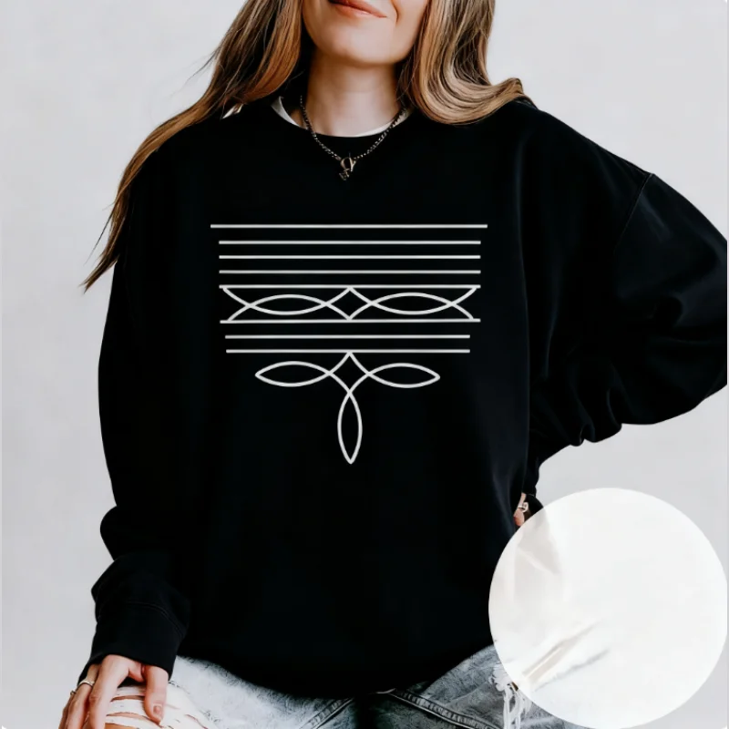 

Дизайнерская толстовка с вышивкой для ботинок, пуловер в стиле кантри-вестерн, рубашка для музыкального фестиваля, ковбойская одежда в стиле вестерн