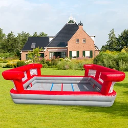 Commercial Inflatable Hockey Rink Portable Interactive Sports Game Mini Hockey Rink With Blower For Kid  Indoor & Outdoor Party