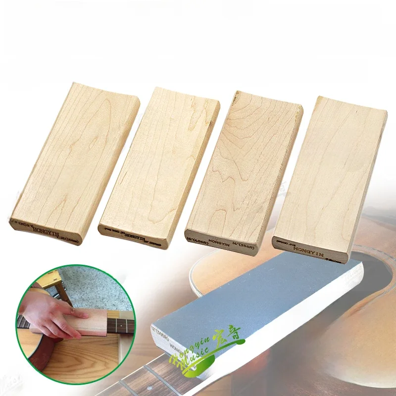 Promieniowe bloki szlifierskie do gitary basowej Fret Wire Leveling Fingerboard Luthier Tool Podwójne zastosowanie 7.25R&9.5R, 10R&12R, 14R&16 — zdjęcie 2