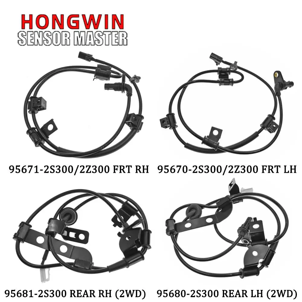 Front Rear RH LH ABS Wheel Speed Sensor 95670-2S300 956712S300 956802S300 956812S300 For Hyundai Tucson Kia Sportage 2.0 2.4 FWD