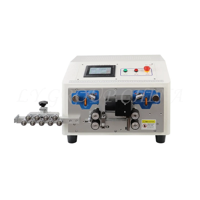 LY 904 904N 904NB Automatic Round Sheathed Wire Electric Peeling Stripping Machine 4 Wheels Single Or Double Wires With Twist