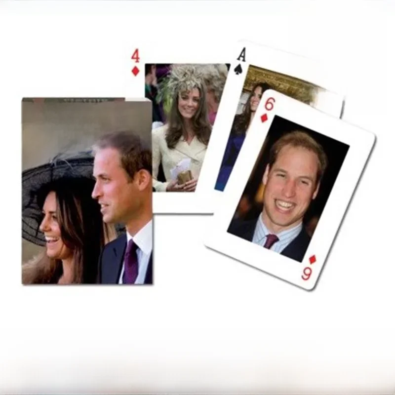 Piatnik, baralho de poker, 54 cartas, casamento real, príncipe william, kate middleton, fotografias,
