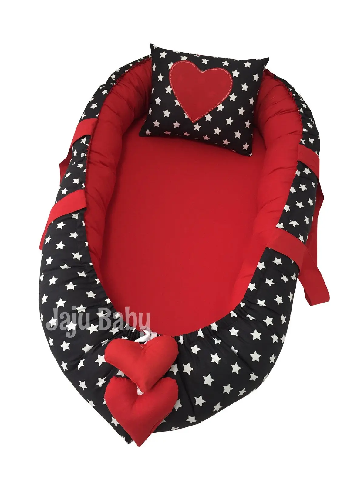 Handmade Black Star Red Luxury Design Babynest