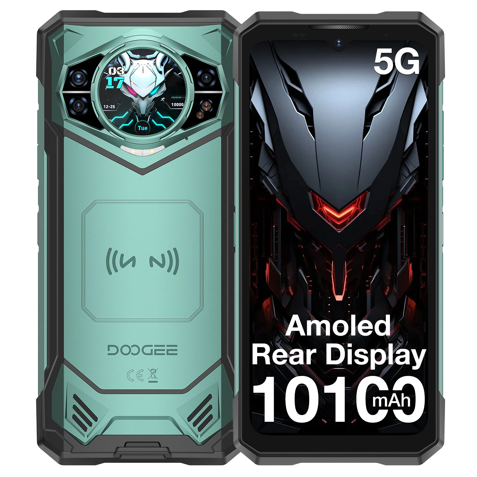 DOOGEE S200 X 5G Robuuste Smartphone 6.72" FHD+120Hz Wereldpremière 12GB 512GB 100MP AI Hoofdcamera 7050 10100mAh Batterij MTK Dimensity