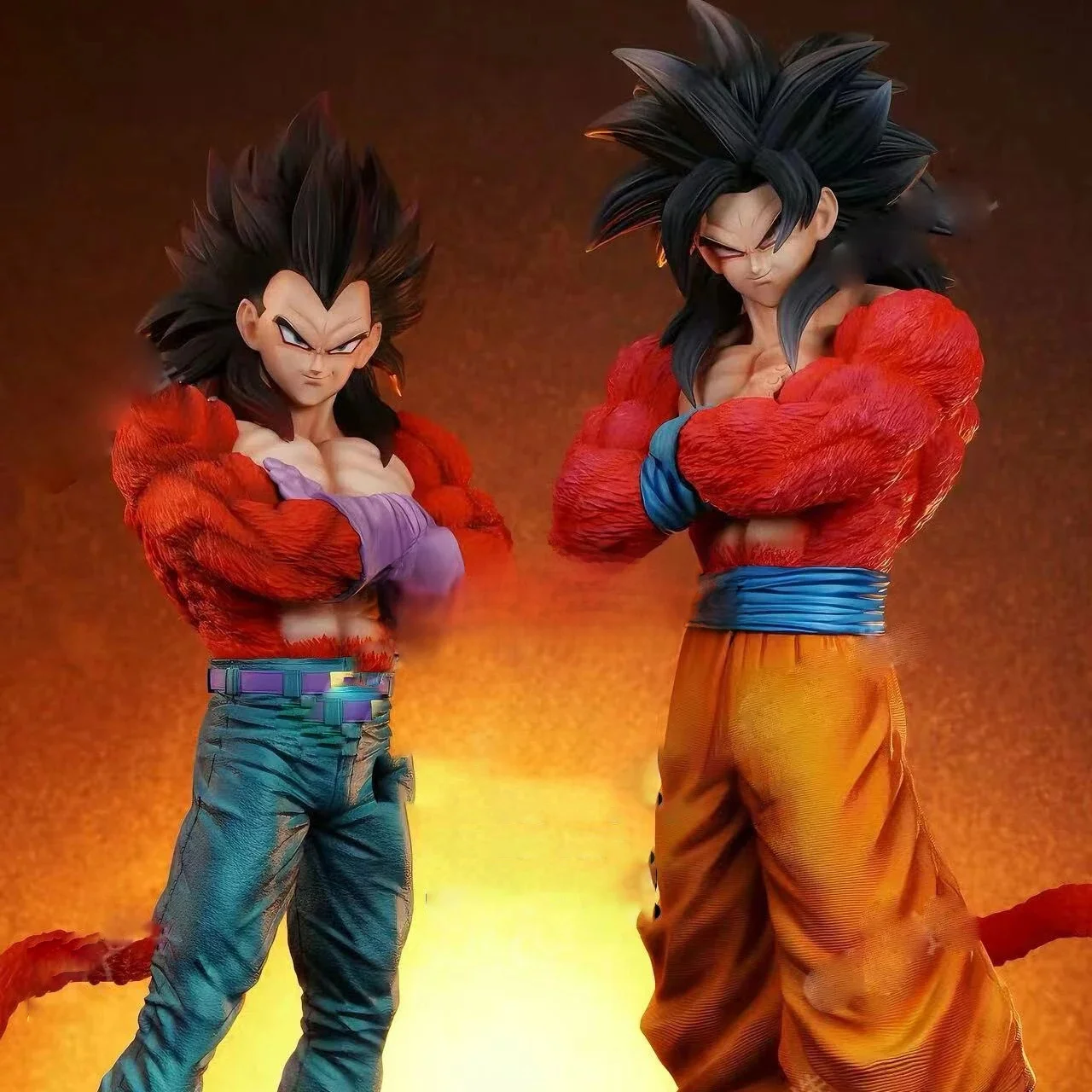 Dragon Ball Super Saiyan 4 Vegeta rysunek Ssj4 Vegeta figurki Goku statua z pcv zabawki do kolekcjonowania prezenty — 2