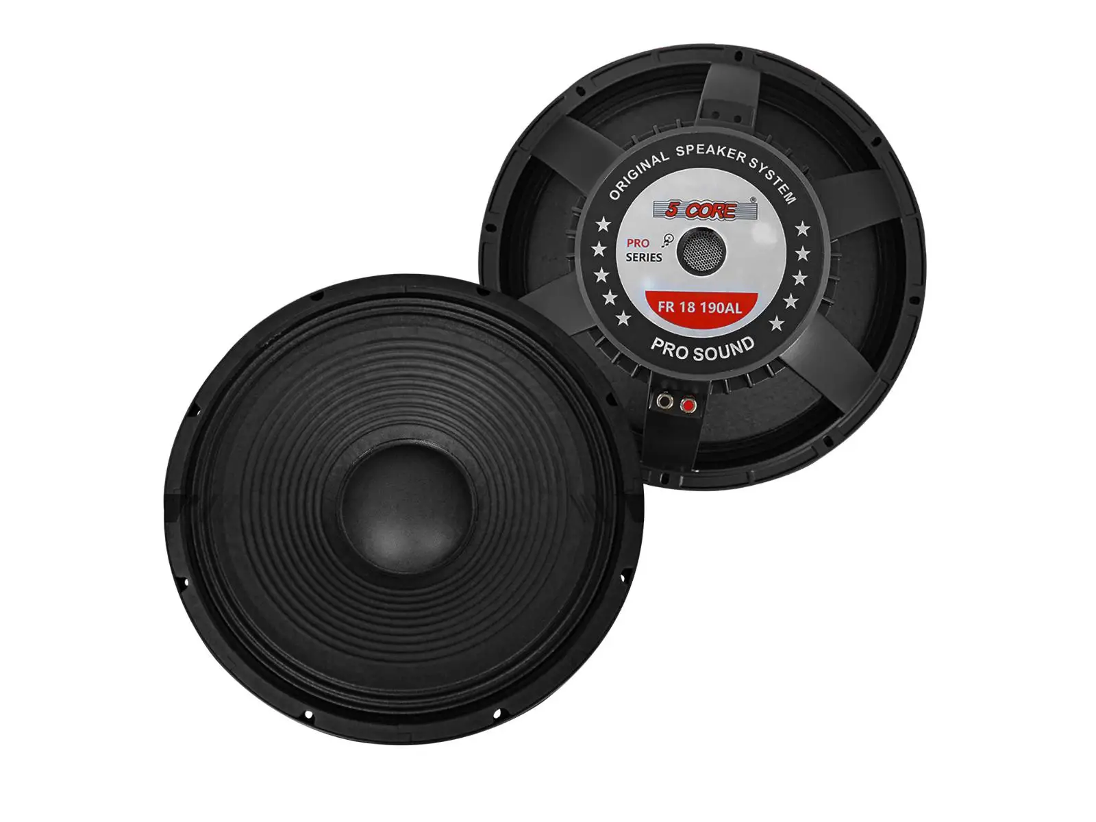 

5 Core 18 Inch Subwoofer Speaker 1200W Max 8Ohm Full Range Replacement DJ Sub Woofer FR 18 190 AL