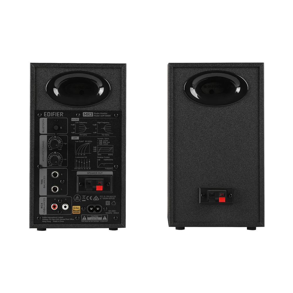 Edifier MR3 Aktywne Monitory Studyjne 2.0 Bluetooth 5.4 36W RMS Audio Hi-Res Głośniki z 3,5-calowymi przetwornikami i wieloma wejściami — zdjęcie produktu 4