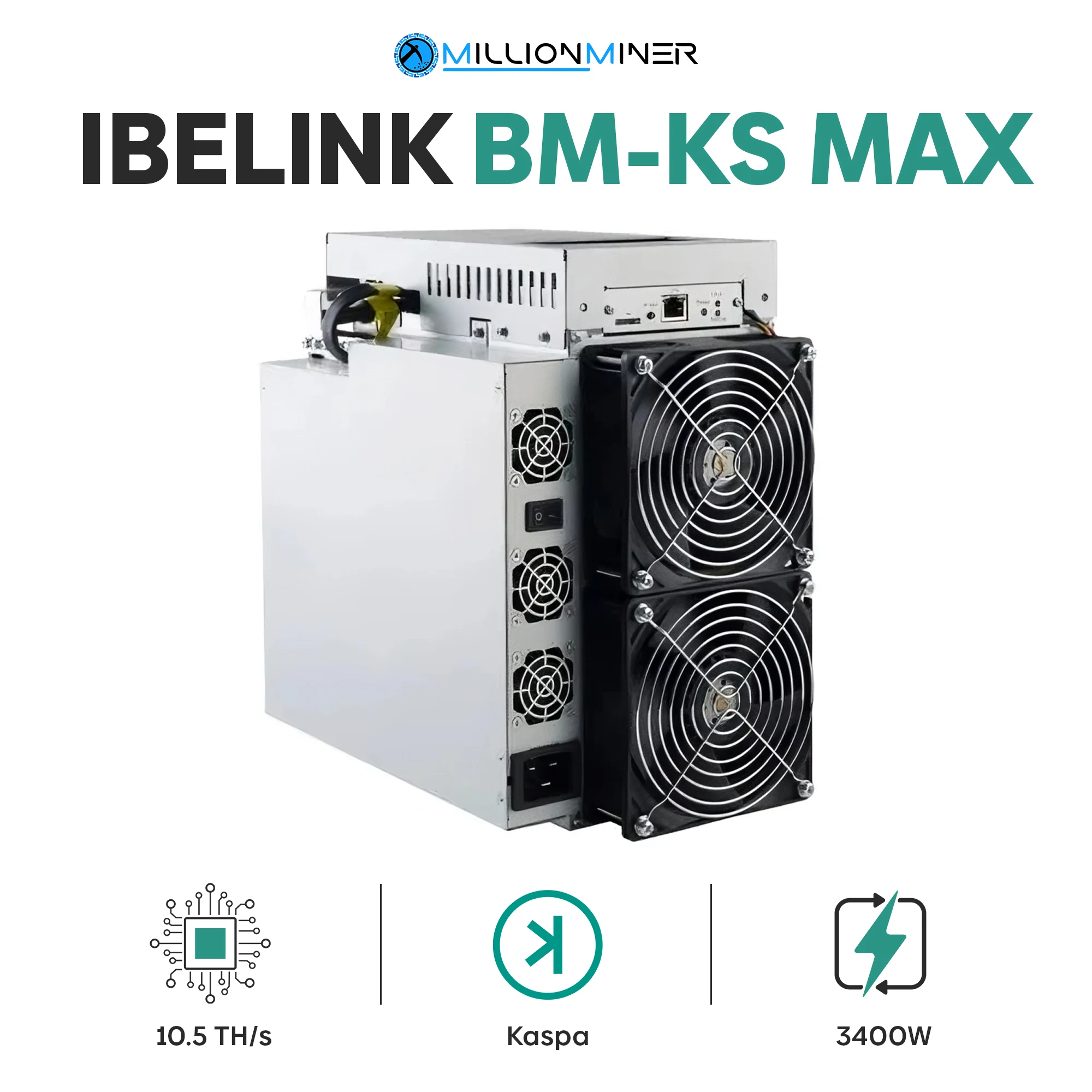 

Совершенно новый оригинальный iBeLink BM-KS Max 3400 th/s W (KAS)
