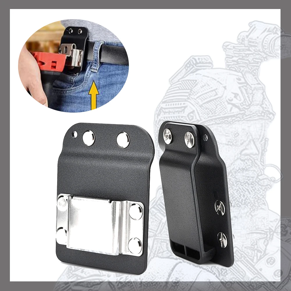 

Electric Drill Belt Clip Hooks Portable Compact Drill Belt Clamp for Cordless Drill,Impact,Nailer,Fit Up to 2" Width Belt