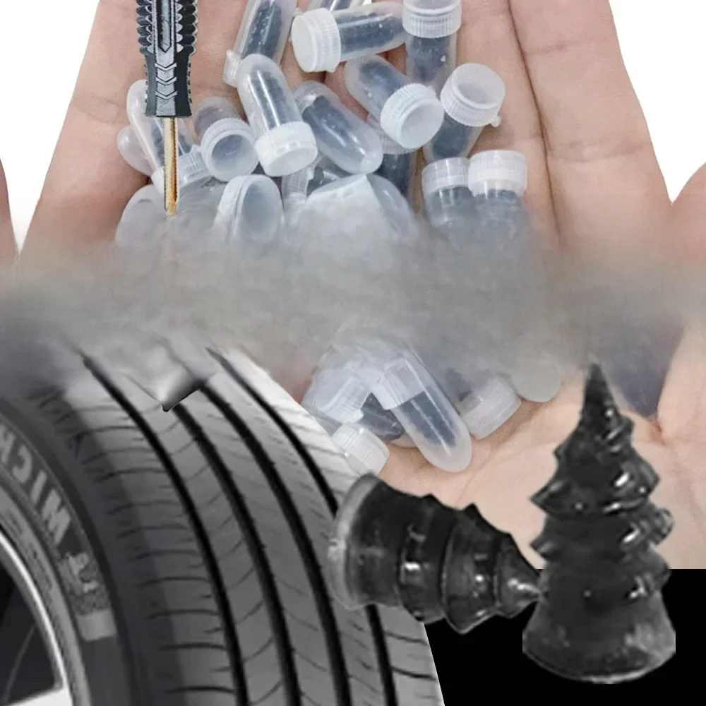 AliExpress 10/30Pcs Car Tyre Repair Rubber Nail Set Universal Car Motorcycle Tyre Repair Nails Truck Scooter Bike Tire Puncture Repair Tool