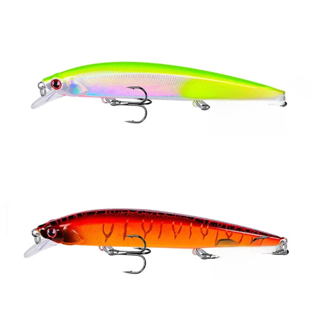 1 sztuk Wobbler Fishing Lure 135mm 18g pływająca Minnow Crankbait sztuczna twarda przynęta 3D oczy sprzęt wędkarski na szczupaka basowego — zdjęcie 2