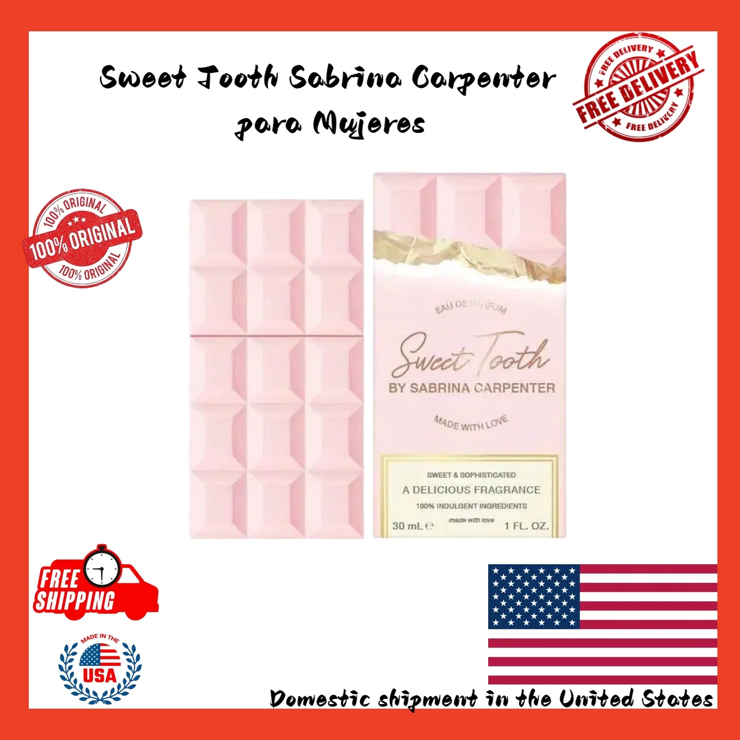 Sweet Tooth By Sabrina Carpenter 75ml Eau De Parfum Brand New Same Day Dispatch birthday or Valentine's Day gift