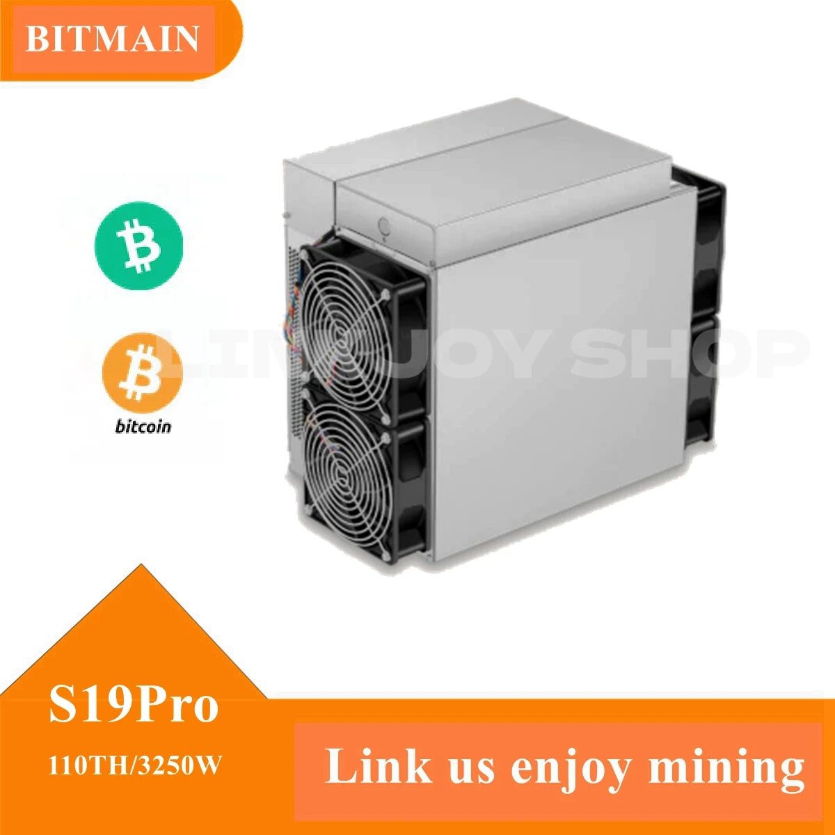 آلة تعدين البيتكوين Bitmain BTC S19Pro 110th 3250W Asic آلة تعدين البيتكوين تجديد