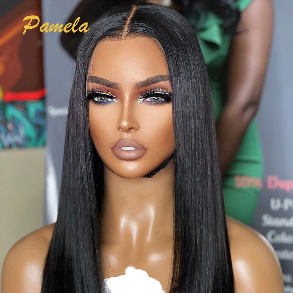 

Double Drawn Frontal Wig Bone Straight 13X6 HD Transparent Lace Glueless Human Hair Princess Hair Wig PrePlucked Ready To Wear