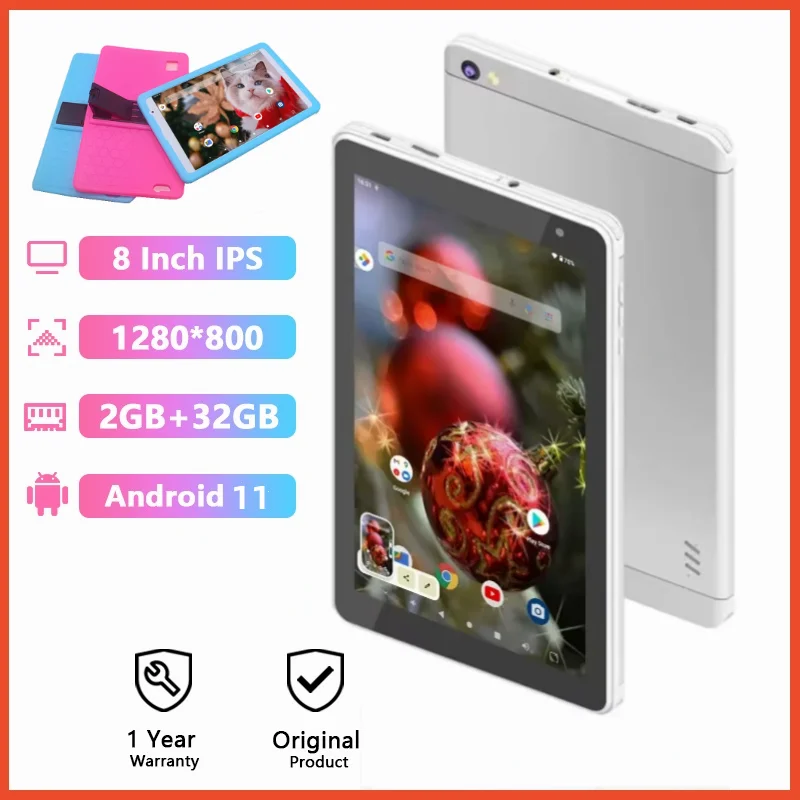 Tablette PC A133 Android 11, 8 en effet, Façades Core, 2 Go de RAM, 32 Go, Dean Google Play, Allwinner, 64 bits, Touriste, Appareils photo, 1280 x 800IPS, 4000mAh, Netbook