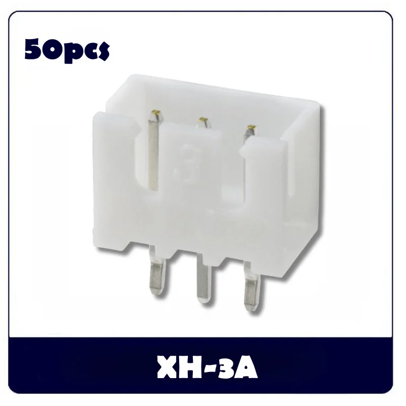 50 buah XH2.54mm 2P/3P/4P konektor Header Pin-colokan pria konektor kawat soket Wanita Terminal PCB XH-4A,XH-4AW, XH-4Y, XH-T
