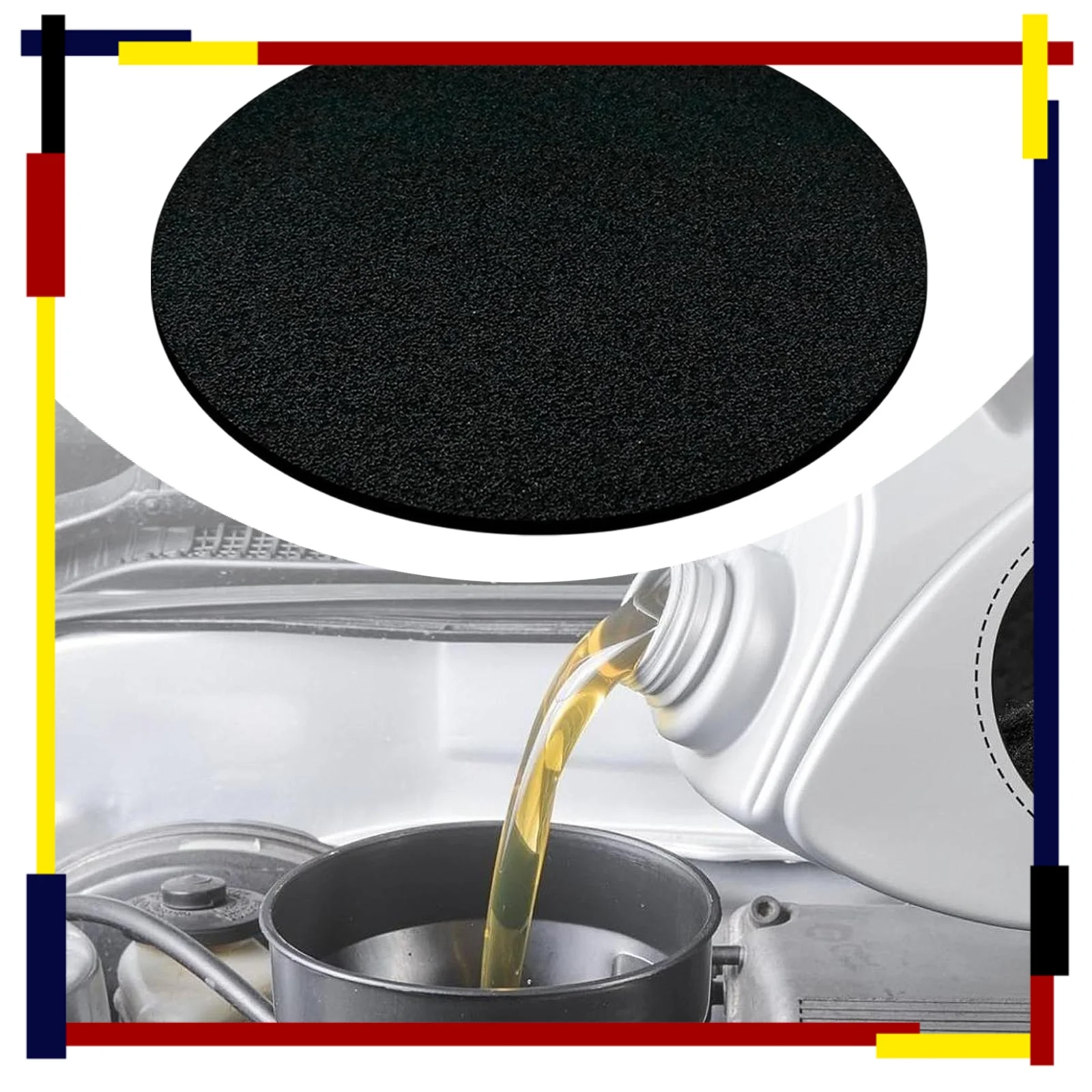 

Масляная брызговик, черная, брызгозащищенная для замены масла автомобиля, ремонт автомобиля, гаражная масляная брызговик, толщина 0,4 дюйма, профессиональная