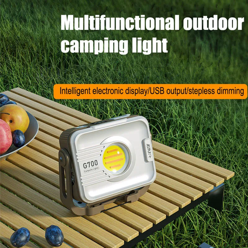 

LED Camping Tent Light Rechargeable Portable Searchlight Outdoor Emergency Lighting Waterproof Work Fishing Handheld ToolLight