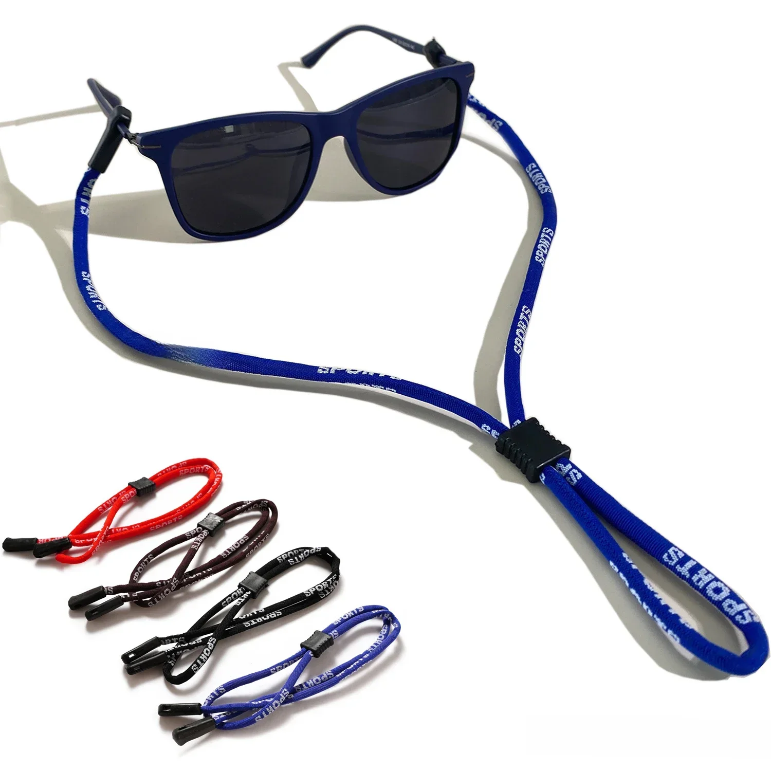 1/4 sztuk moda sportowe antypoślizgowe okulary liny unisex kobiety mężczyźni łańcuszek na szyję uchwyt na okulary łańcuszek elastyczne akcesoria do okularów — zdjęcie 2