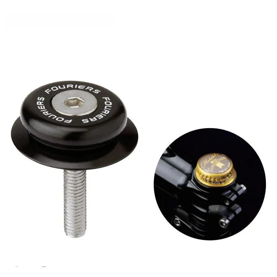 AliExpress FOURIERS Fouriers Bike Beer Headset Top Cap Screw Combine Beer Bottle Caps For 28.6mm 1 1/8" Steerer Fork Tube Headset Cover Bike Parts