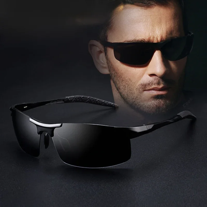 CoolPandas Polarisierte männer Aluminium Sonnenbrille Fahren Spiegel Objektiv Männlichen Sonne