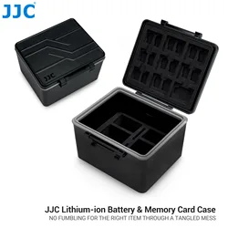 JJC DSLR Camera Battery Case SD Micro SD XQD Card Case Holder for Canon LP-E6 LP-E6N LP-E6NH Nikon EN-EL15 EN-EL14 Sony NP-FZ100