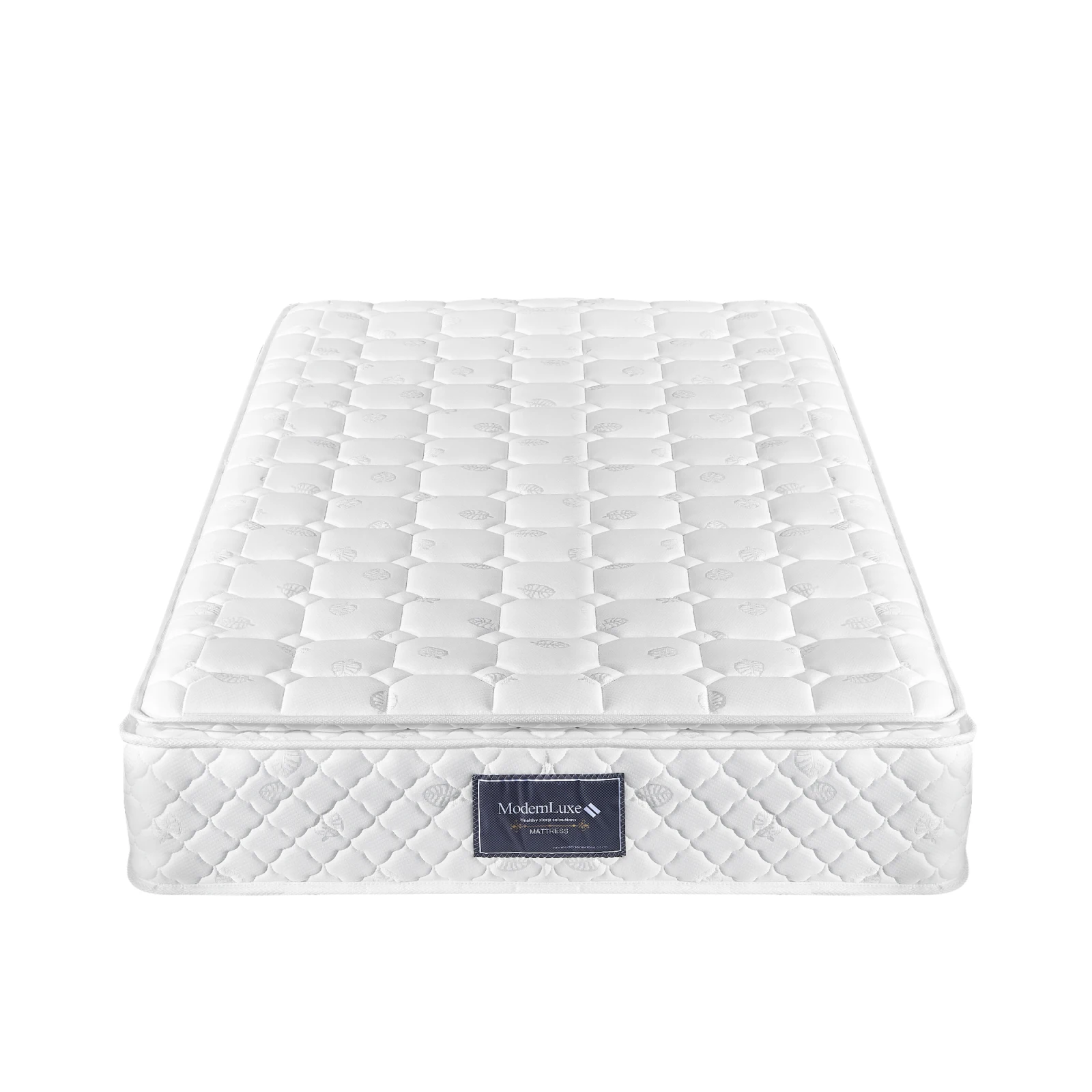 Superaly Springmatras 90x200cm/140x200cm/160x200cm 7 Zones Koudschuimmatras, Microvezelhoes, H3 Hardheid, 25cm Hoogte