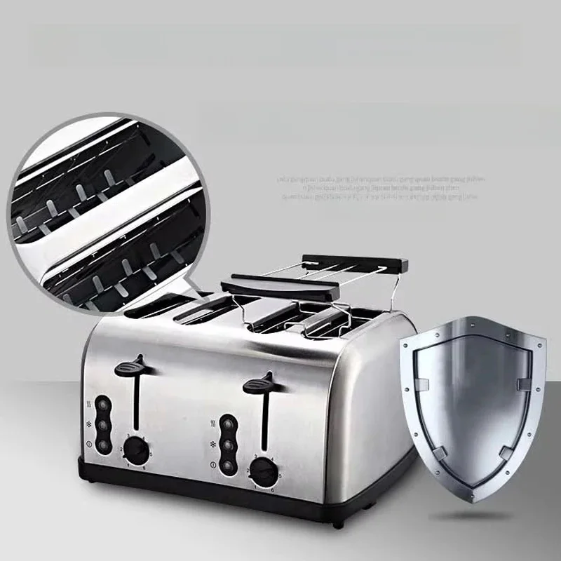 PBOBP 2 Slices Bread Toaster For Sandwiches Waffles Extra Wide Slot Toasters Electric Kitchen Double Oven 120V Mini Toaster