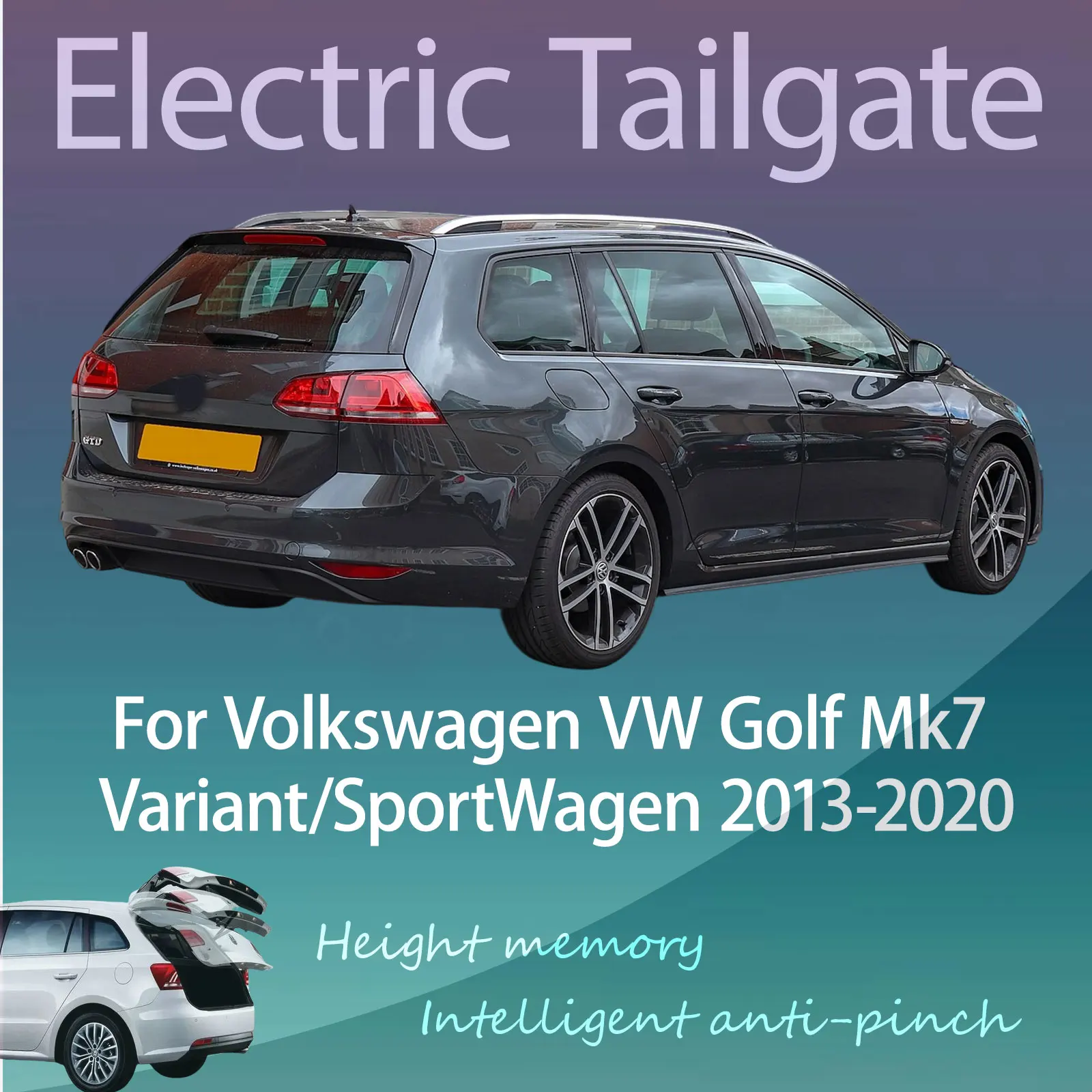 

Для Volkswagen VW Golf Mk7 Variant/SportWagen 2013-2020: Электрический модифицированный умный автоматический подъемник задней двери багажника с регулировкой высоты