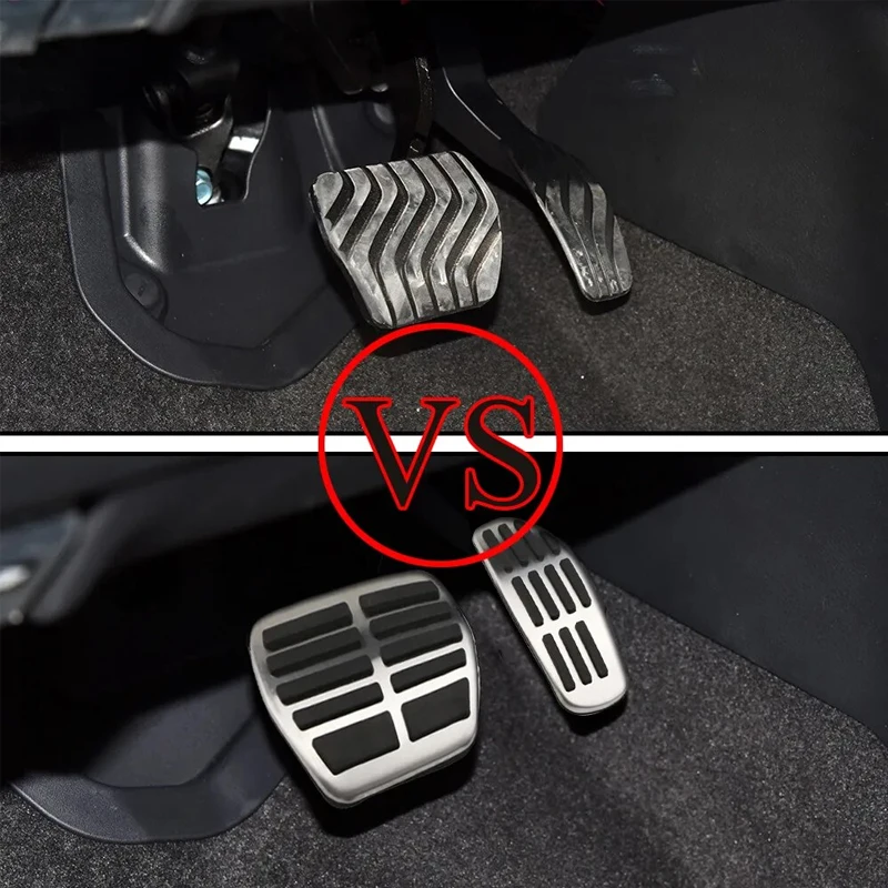 Car Foot Pedals Pad For Renault Austral Accessories 2022 2023 2024 Non-slip Rubber Restfoot Stainless Protection Stickers AT MT