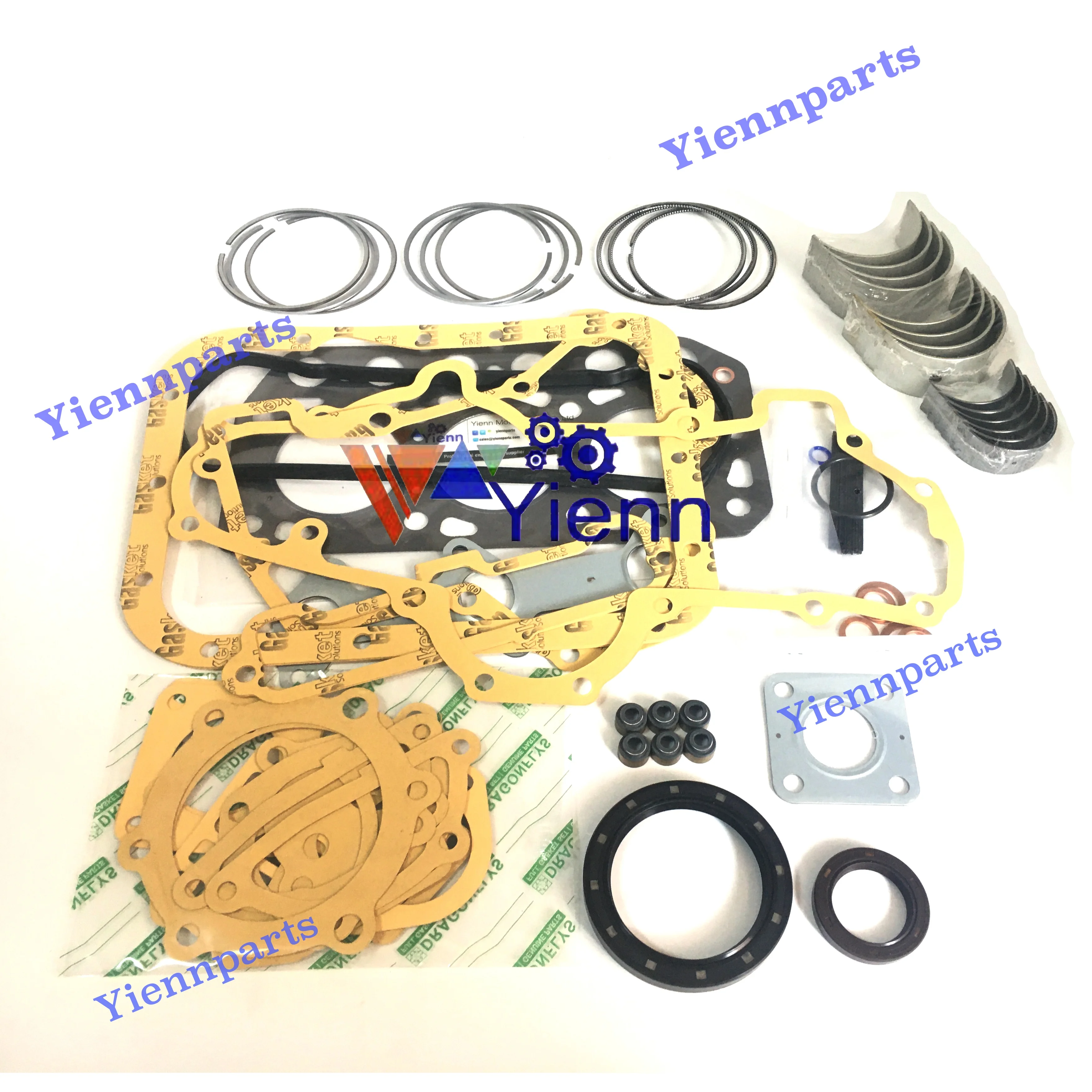 D1302 D1302-DI-A Engine Re-ring Kit For Kubota Diesel Engine Parts L1-185 L1-195 Tractor L2002