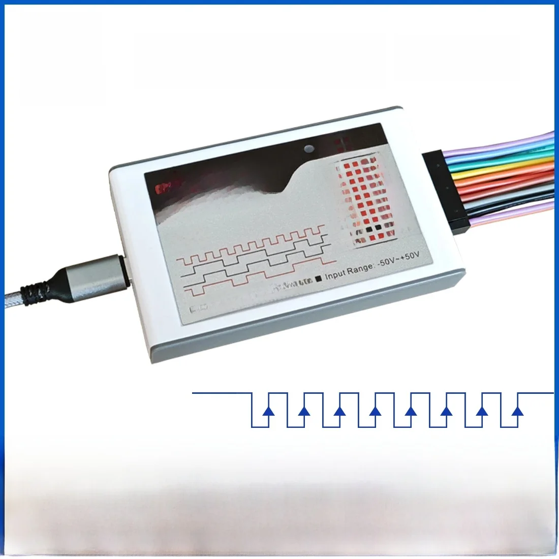 Kingst LA1010 analizator stanów logicznych USB maksymalna częstotliwość próbek 100M, 16 kanałów, próbki 10B, MCU, ARM, narzędzie do debugowania FPGA oprogramowanie angielskie — zdjęcie 2