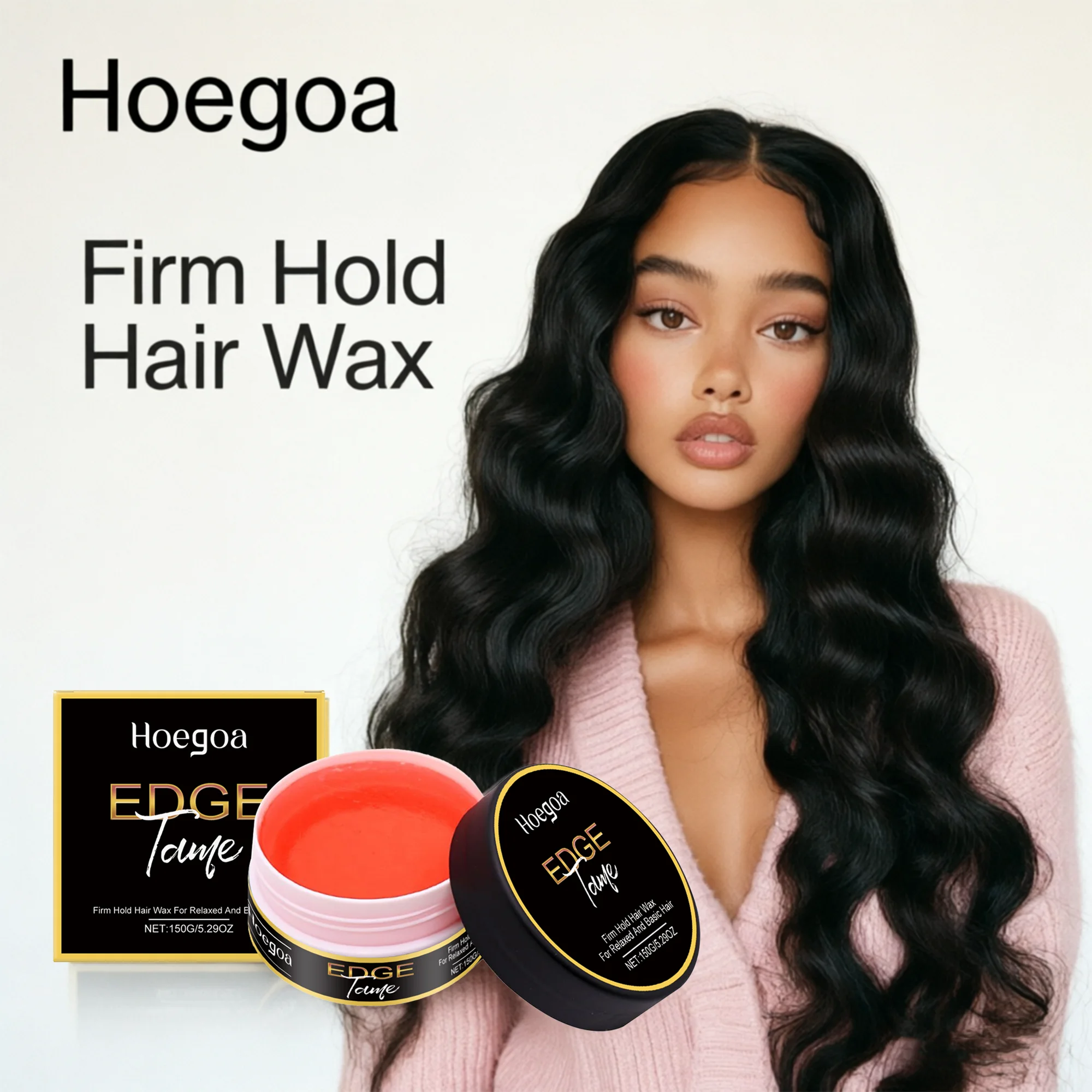 

Воск для укладки волос Hoegoa Edge Tame, сильная фиксация, естественный финиш, разглаживание текстуры, уход за волосами, 150 г