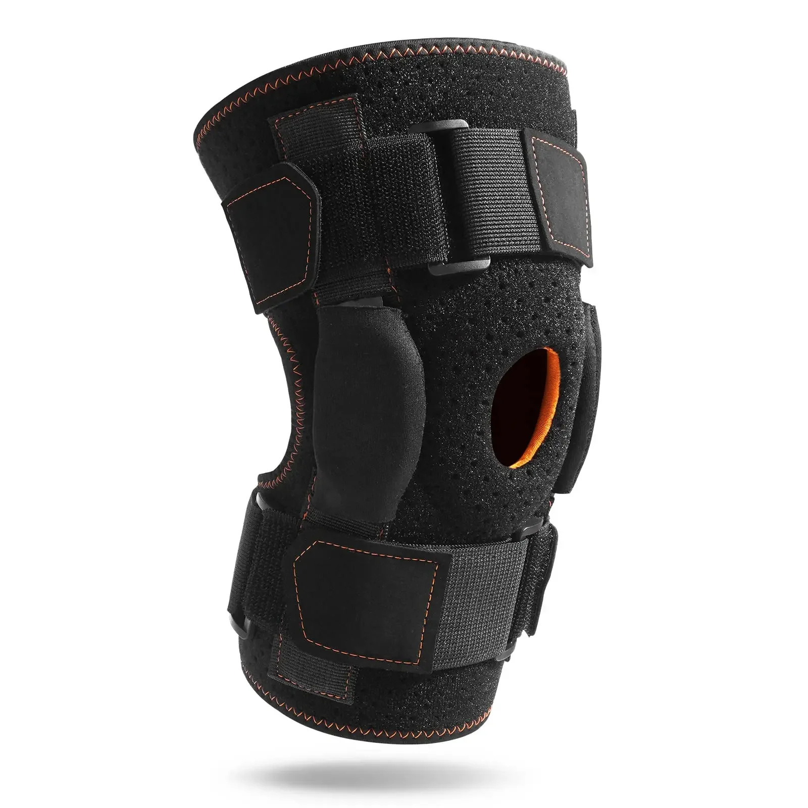 1 pièces genouillère soutien pour l'arthrite Sport Compression genouillère manchon pour basket-ball volley-ball danse ouvert rotule enveloppement genouillère