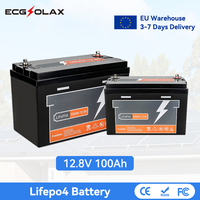 PowMr 100AH LiFePO4 Battery 12.8V BMS 6000+ Cycles Up to 4 in Series Lifepo4 12V Lithium Battery Energy Solar Batteries EU Stock