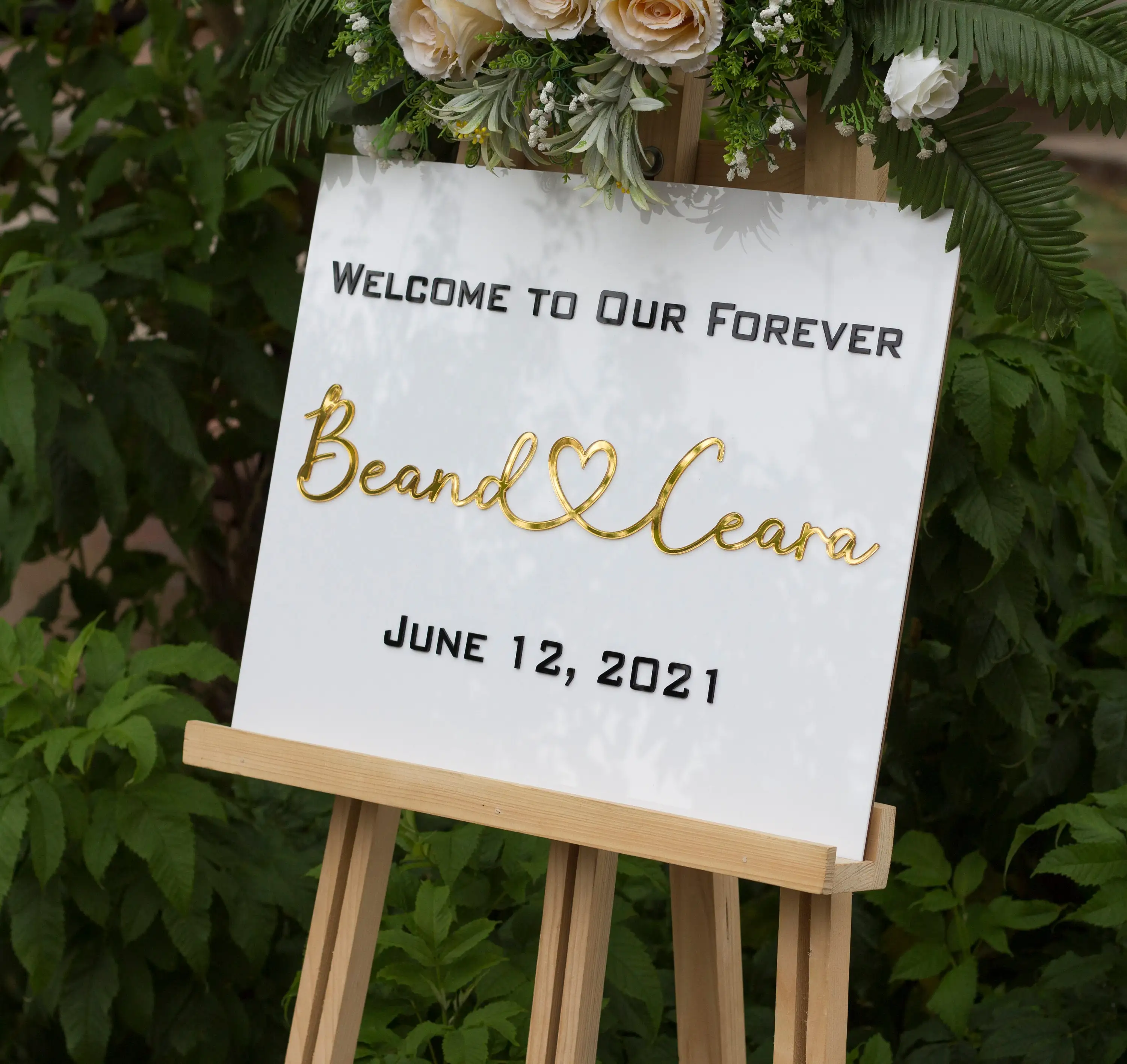Customize Acrylic Last Name Wedding Sign, 3D Design Wedding Welcome Sign, Acrylic sign, Wedding Sign, Personalized Wedding Sign